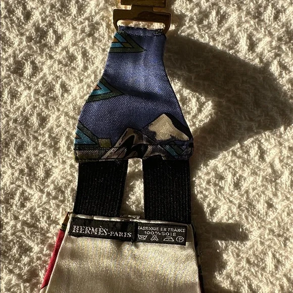 Hermes Colorful Patterned Cummerbund - Picture 4 of 5